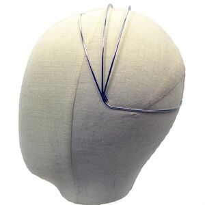 Layered regency Silver Metal Headband